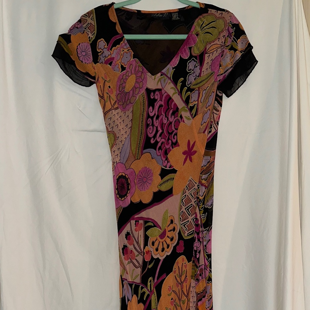Lola P. Floral Maxi Dress